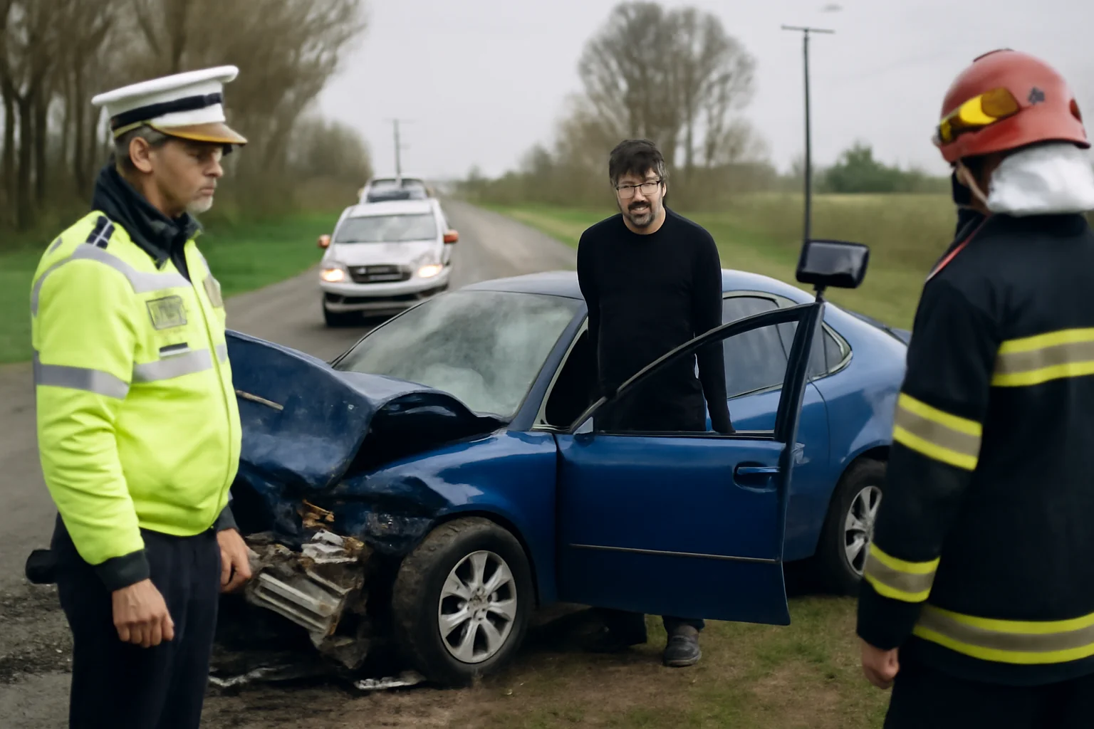 Accident rutier la Sălciile cauzat de un șofer băut