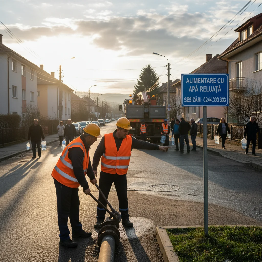 Alimentarea cu apă în Câmpina a fost reluată – Numere de contact pentru sesizarea problemelor