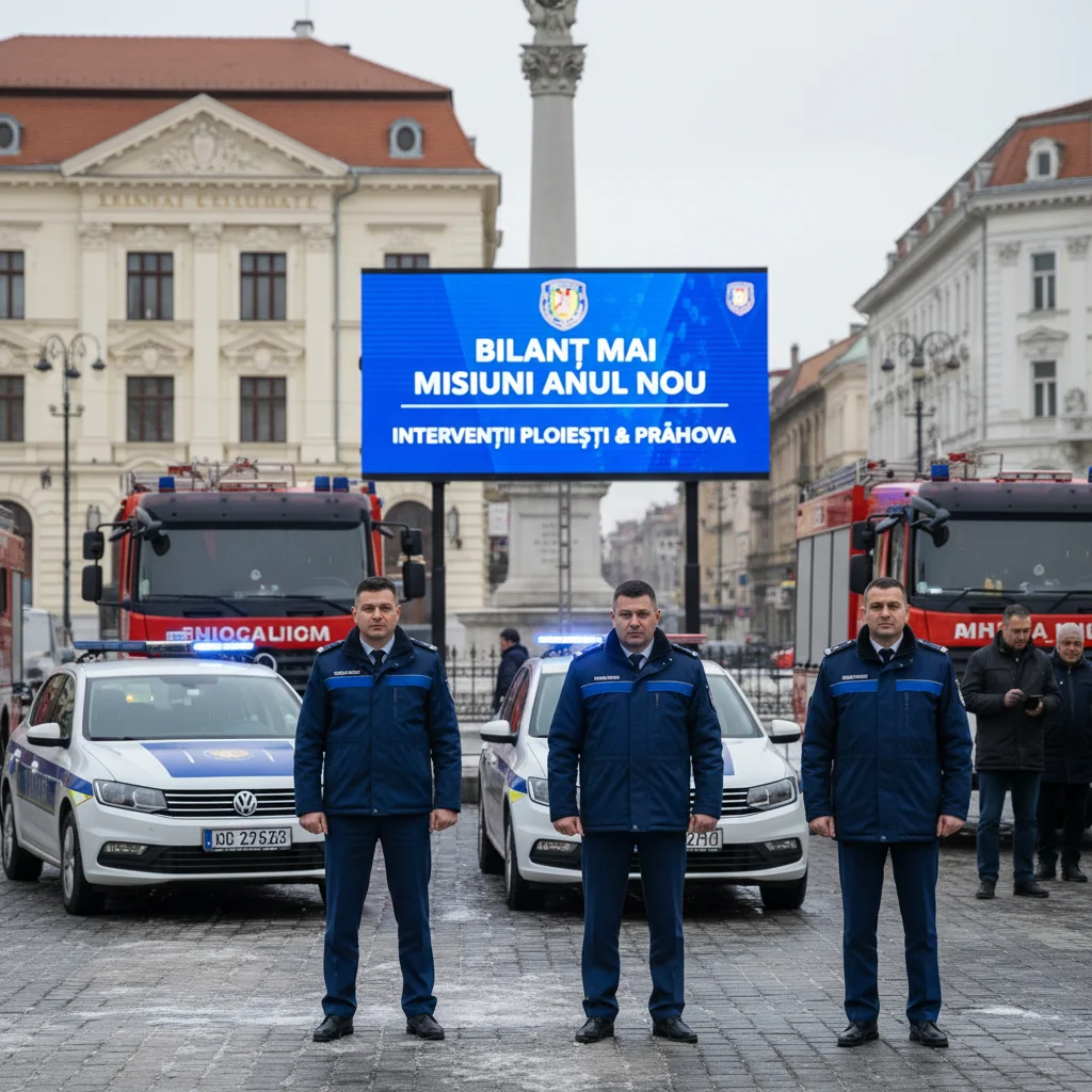 Bilanț MAI pentru minivacanța de Anul Nou, cu intervenții și în Ploiești