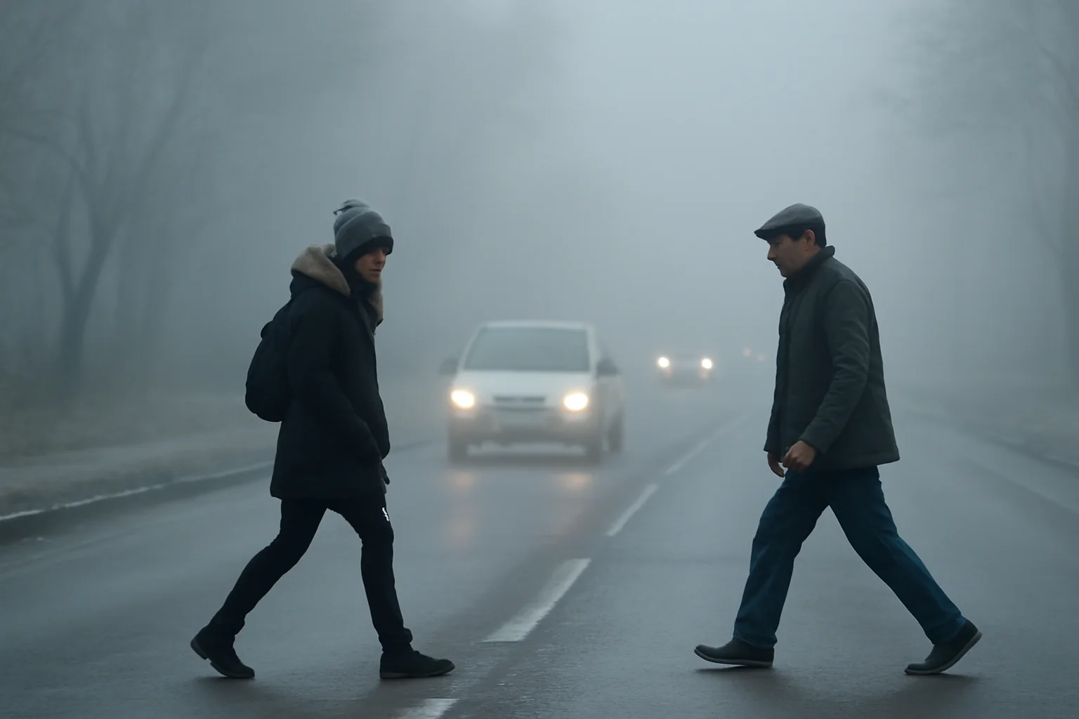 Ceață densă și risc de polei în Ploiești și județul Prahova: trafic rutier îngreunat