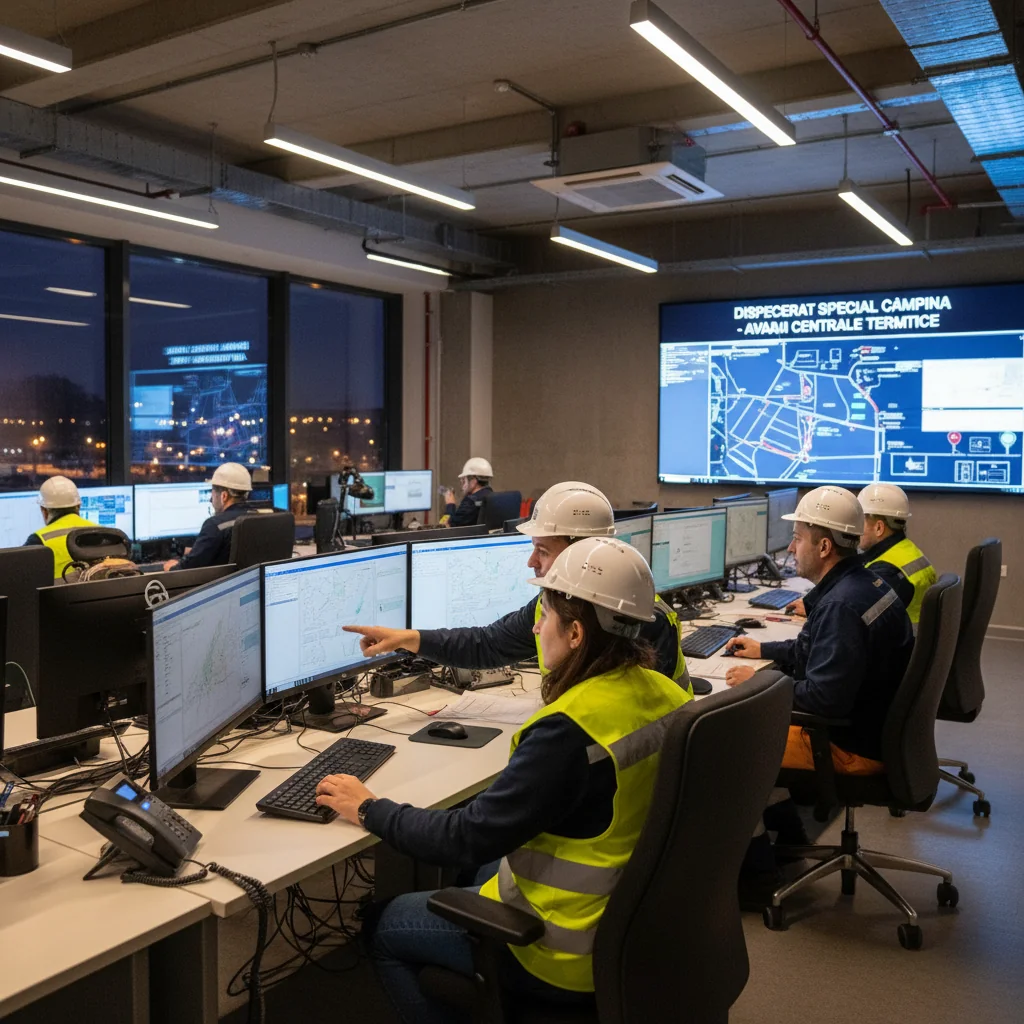 Dispecerat special în Câmpina pentru monitorizarea avariilor la centralele termice