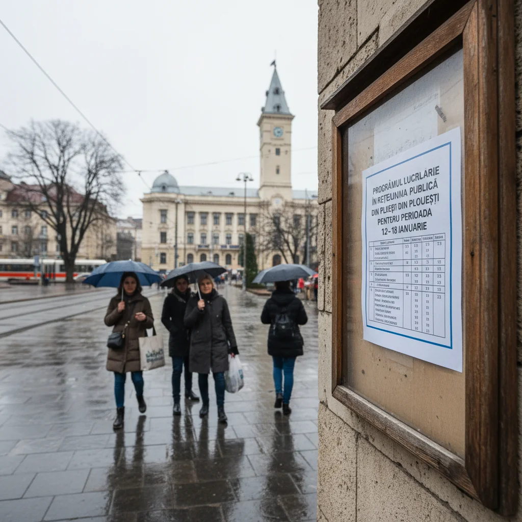 Lucrări programate în rețeaua publică din Ploiești între 12 și 18 ianuarie 2026
