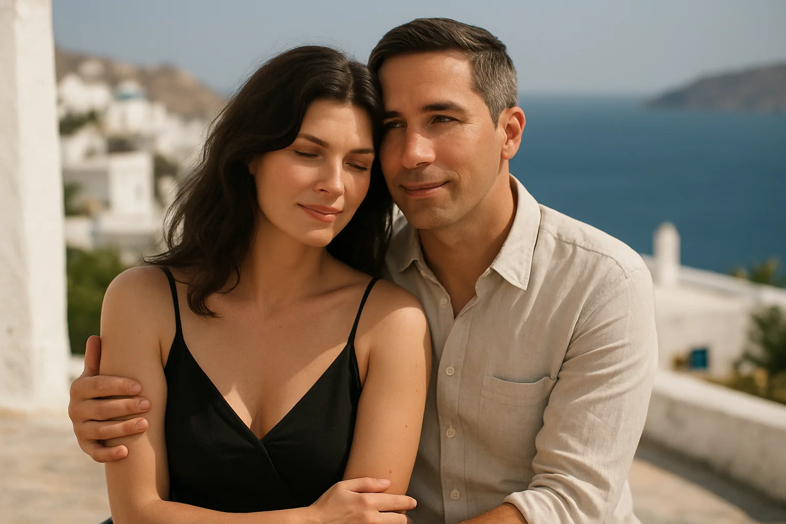 Monica Bîrlădeanu și Valeriu Gheorghiță, imagini din vacanța în Grecia