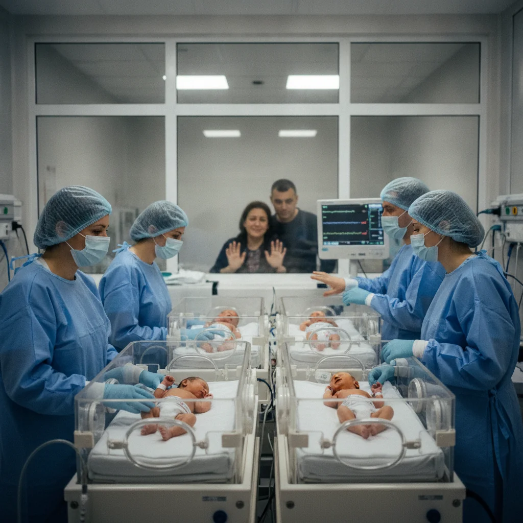 Naștere de cvadrupleți, premieră la Spitalul Miercurea-Ciuc