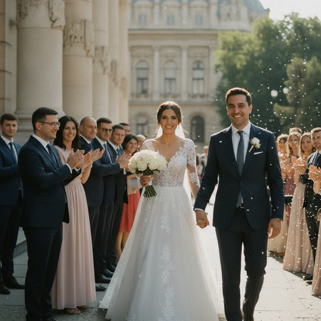 Nunta ministrului Alexandru Nazare cu Maria Mihali, la Mănăstirea Cașin