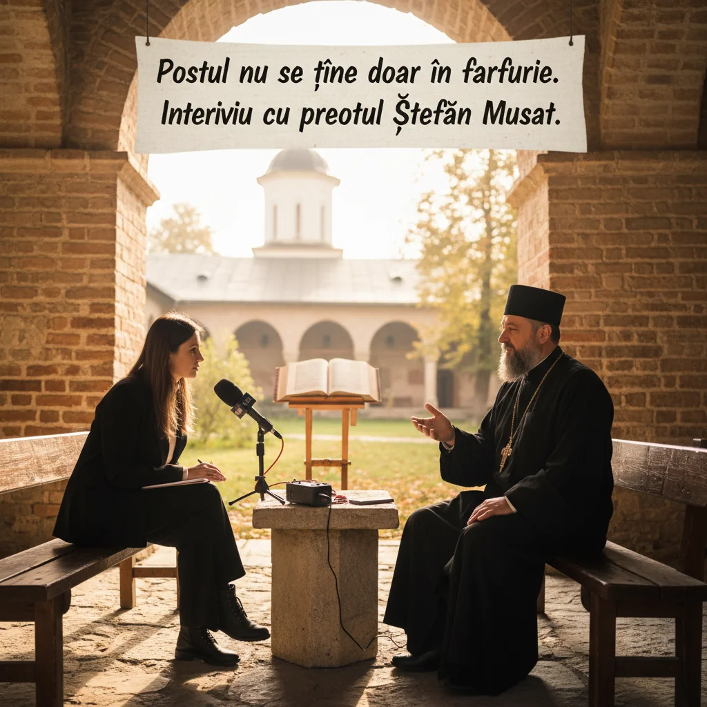 Postul nu înseamnă doar renunțare la mâncare – interviu cu preotul Ștefan Mușat