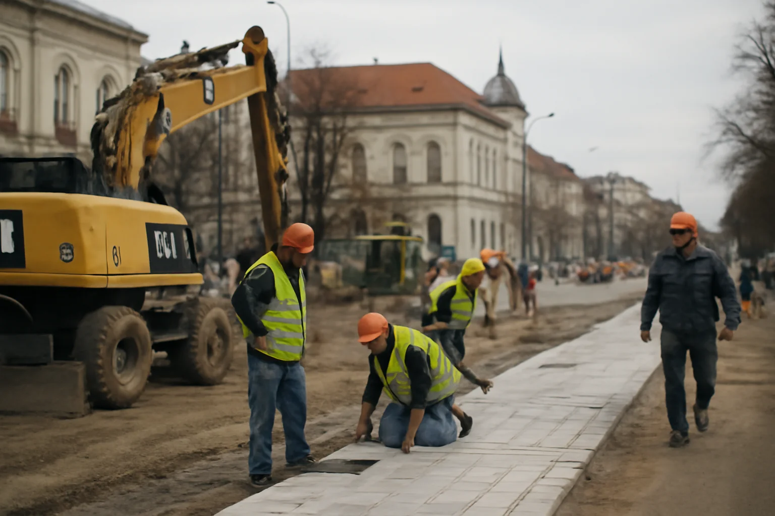 Refacerea Planselului Unirii din zona Hanul lui Manuc, finalizată