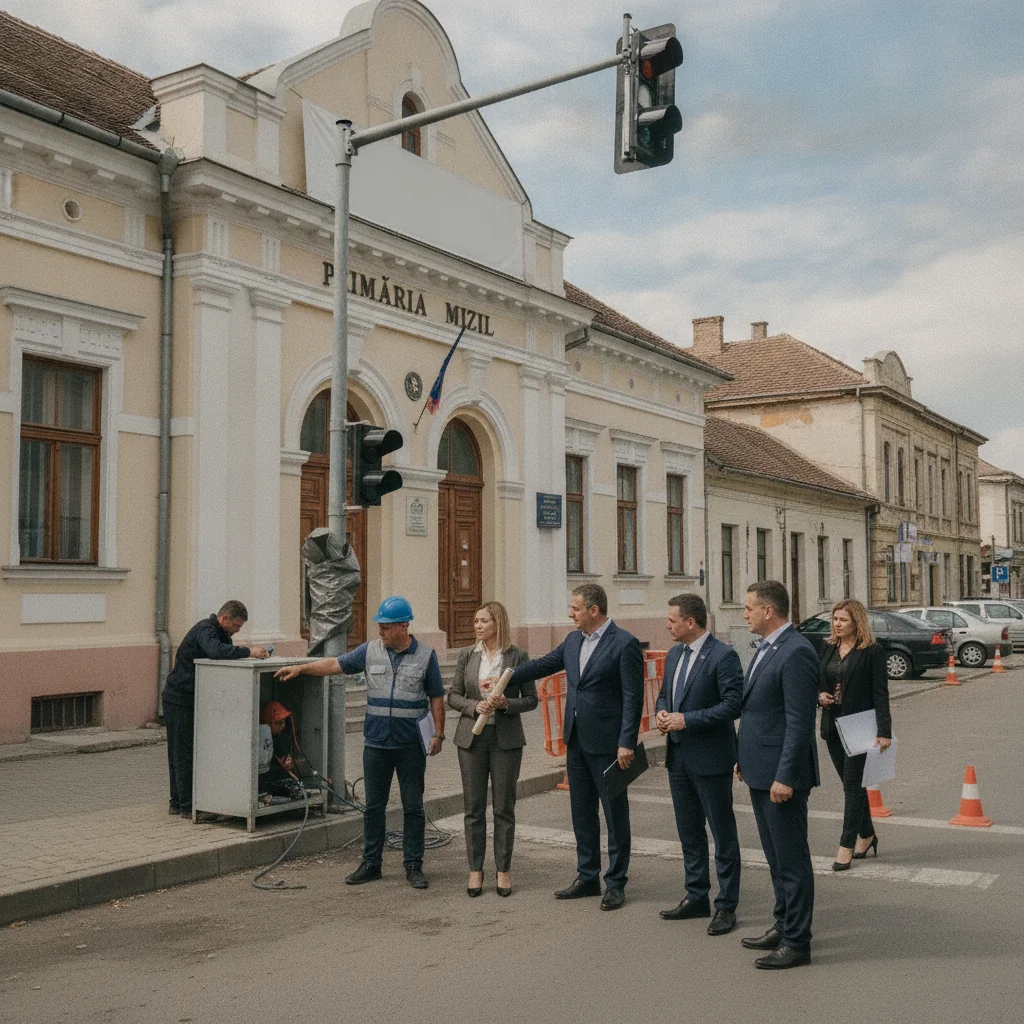 Restricții de trafic Mizil: Semafoare oprite pe DN 1B