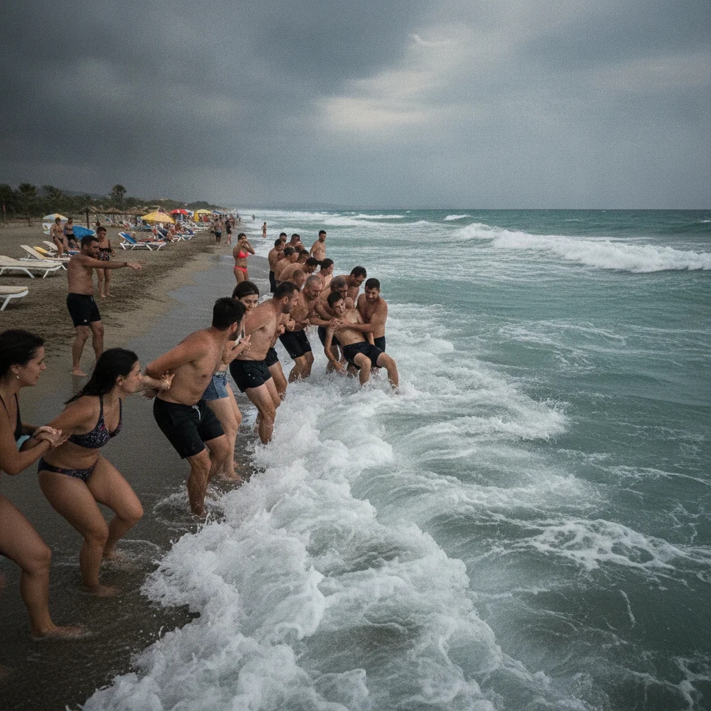 Români, lanț uman pentru salvarea unui adolescent în Thassos