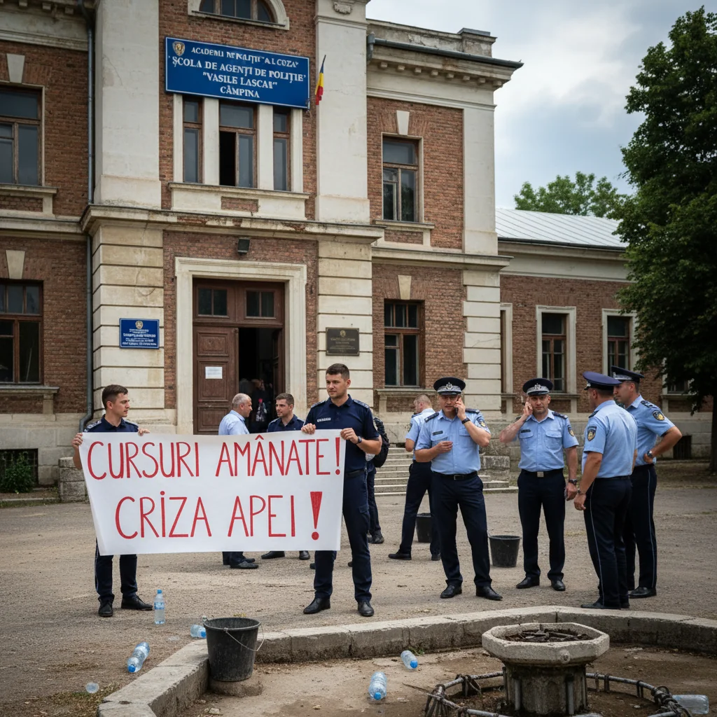 Școala de Poliție din Câmpina amână cursurile din cauza crizei apei