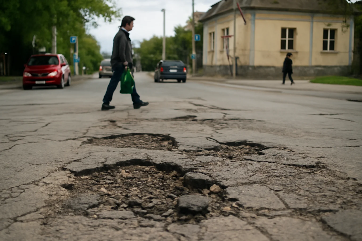 Străzi serios degradate în Ploiești: probleme majore la intersecția Cioceanu