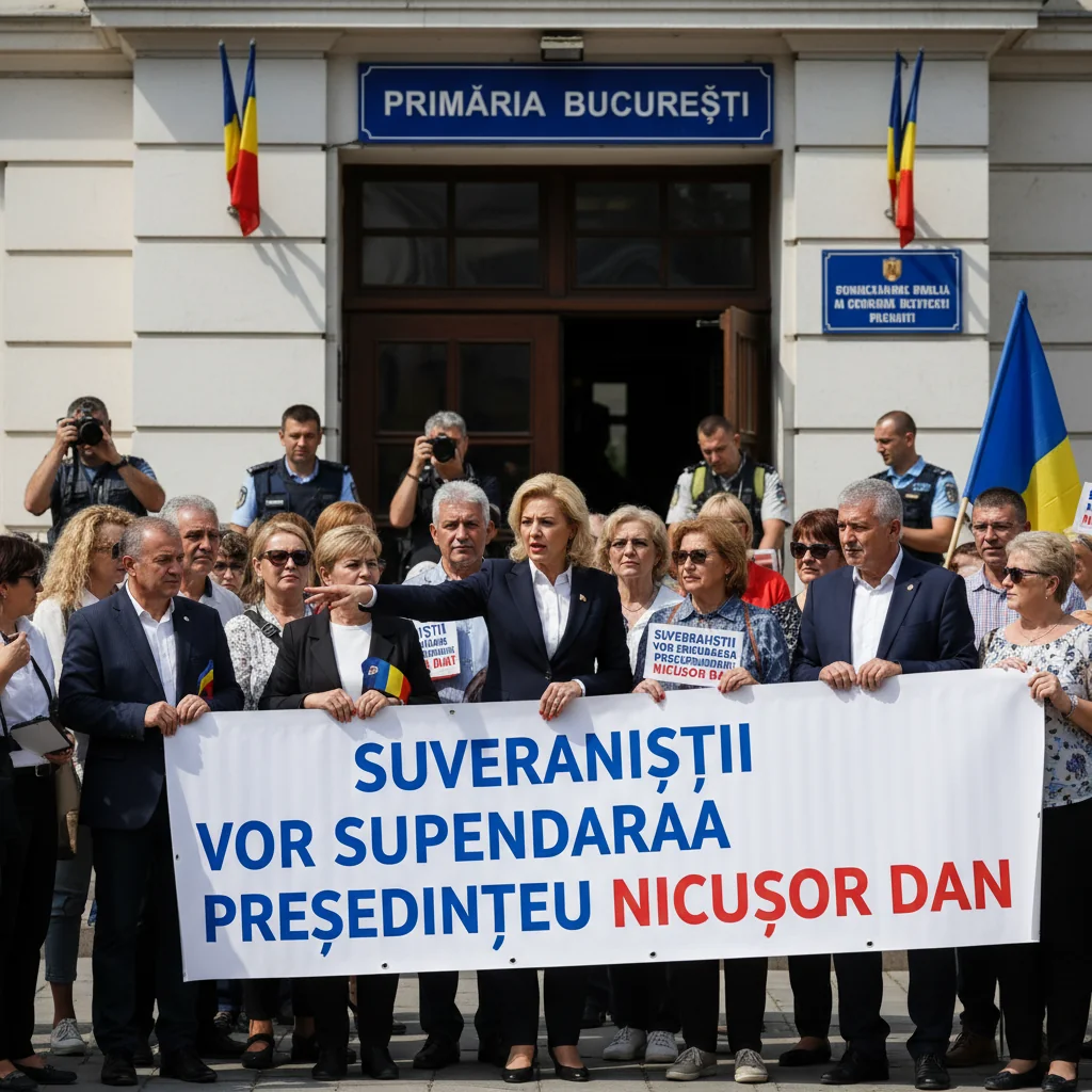 Suveraniștii cer suspendarea președintelui Nicușor Dan