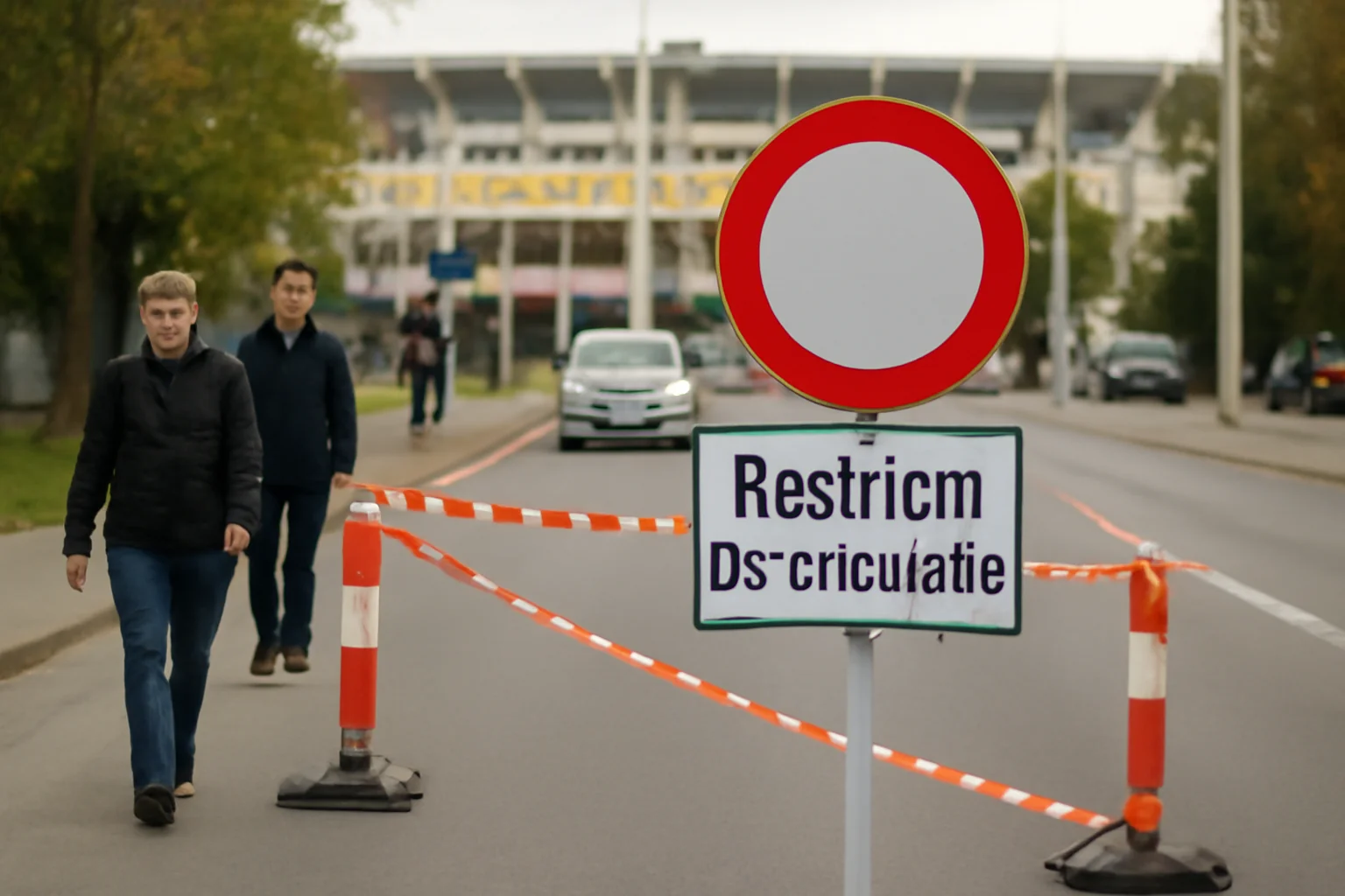 Trafic restricționat în Ploiești în zona stadionului Ilie Oană pe 1 martie 2026