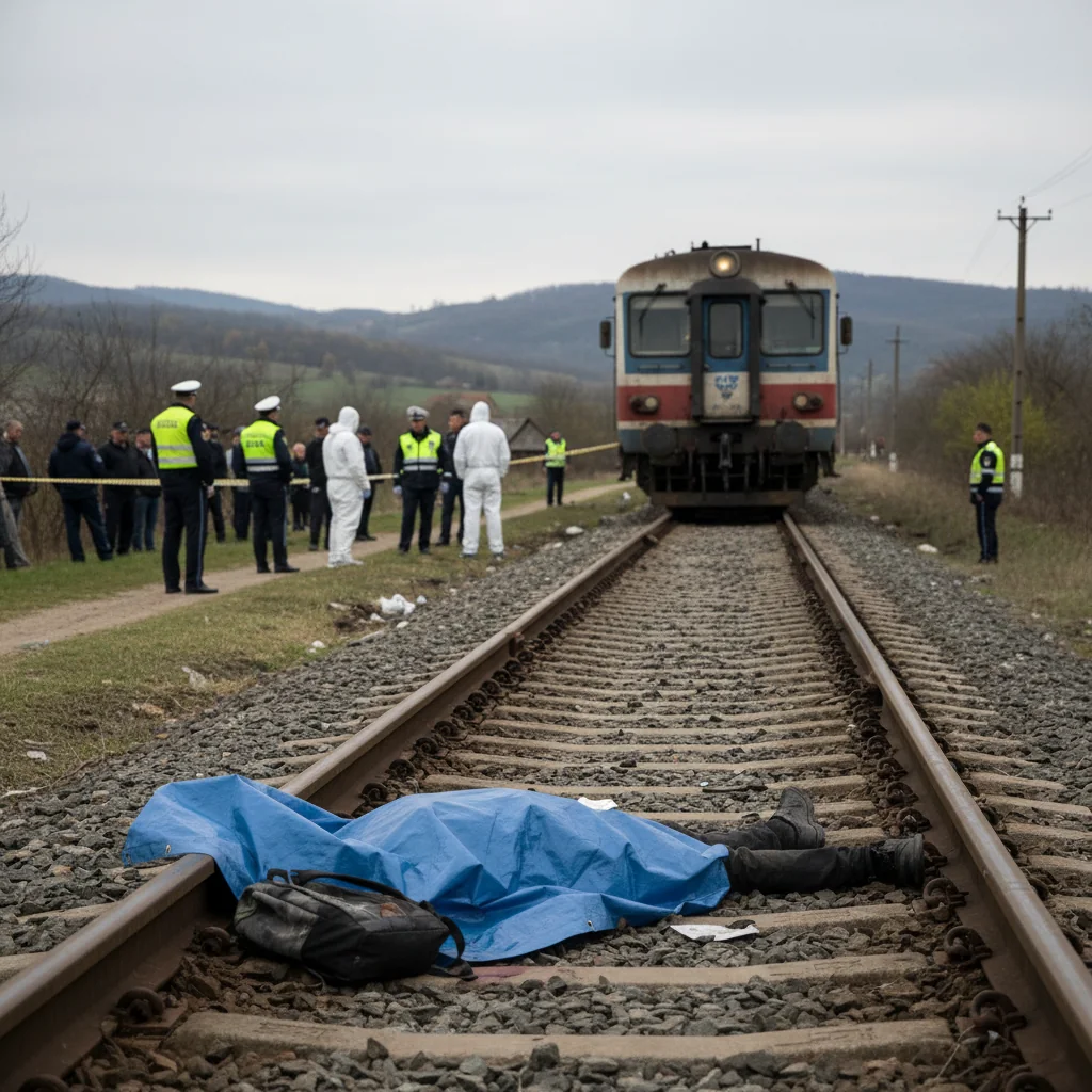 Trenul decapitează un bărbat la Vărbilău