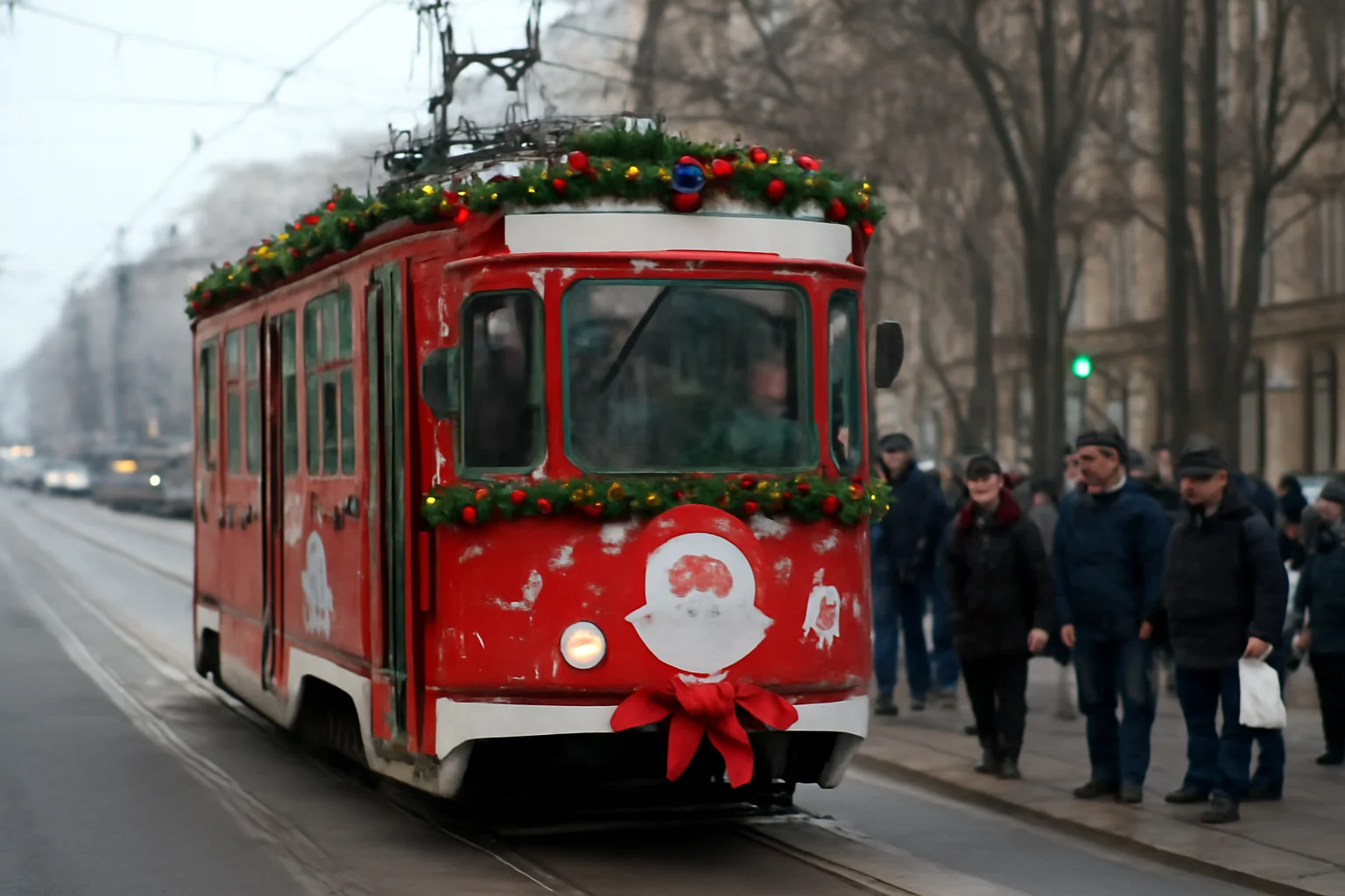 Ultima zi de circulație pentru Tramvaiul lui Moș Crăciun în Ploiești